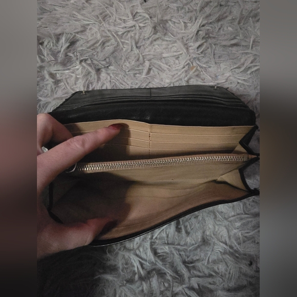 Prada Black & Silver Hardware Buckle Snap Long Wallet (EUC)(COA CARD) - Picture 6 of 12